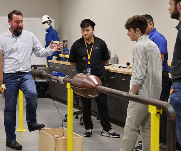 interns learning about natural gas